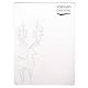 Vaessen Creative Prägeschablone Rentier in Ecke 14,6 x 10,7 cm – Embossing Folder für Karten Basteln, Scrapbooking, Journaling – Wiederverwendbar, Präzise Ergebnisse, Für Stanzmaschinen