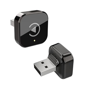 Adaptador Wireless CarPlay Android Auto 2 em 1, Conversor de Cabo para Sem Fio, para compatibilidade com Carplay USB A/C, Plug & Play, Encaixe Angular Discreto, Sem Atrasos para Carros 2016-2024.