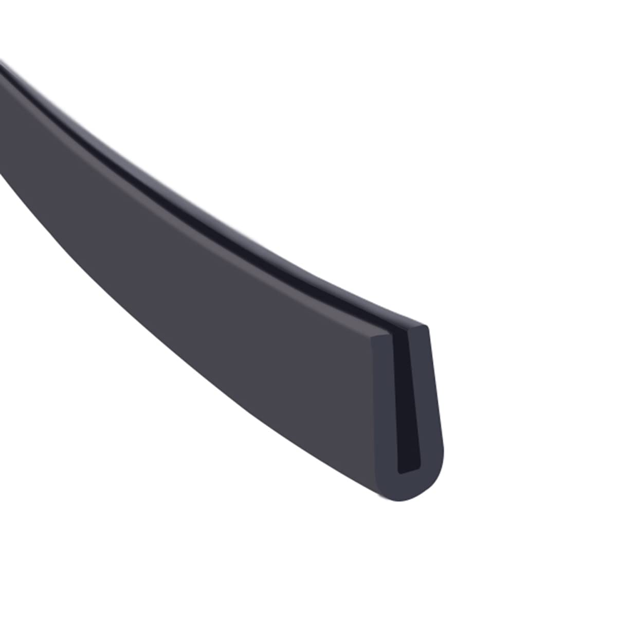 Bande Caoutchouc Profil U 10m - Joint Protection Bord Tôle 14mmx10mmx10m Noir