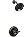 Peerless Claymore Single-Handle Shower Faucet Trim Kit with Single-Spray Shower Head, Oil-Rubbed Bronze PTT188780-OB (Valve Not Included)