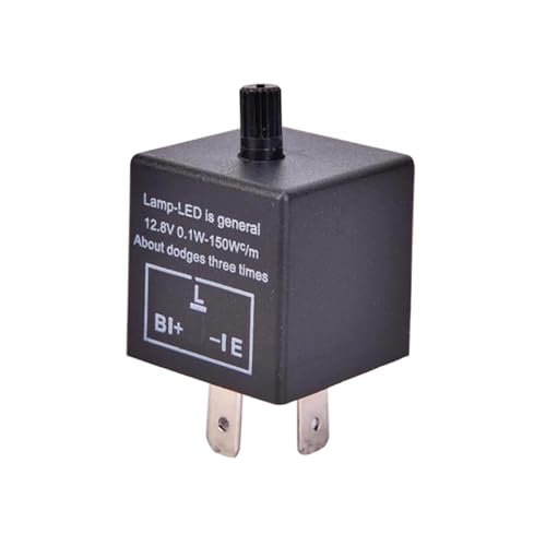 Relé LED de 3 pines CF13 ajustable para viajar seguro con luces de coche 12V 5