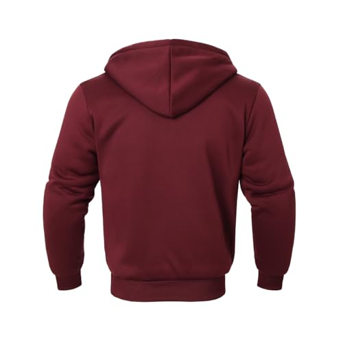 Image of TanBridge Sherpa Fleece Lined Hoodie Big and Tall Plaid Flannel Jacket Winter Coats for Men Zip Up Winter Warm Sweatshirts