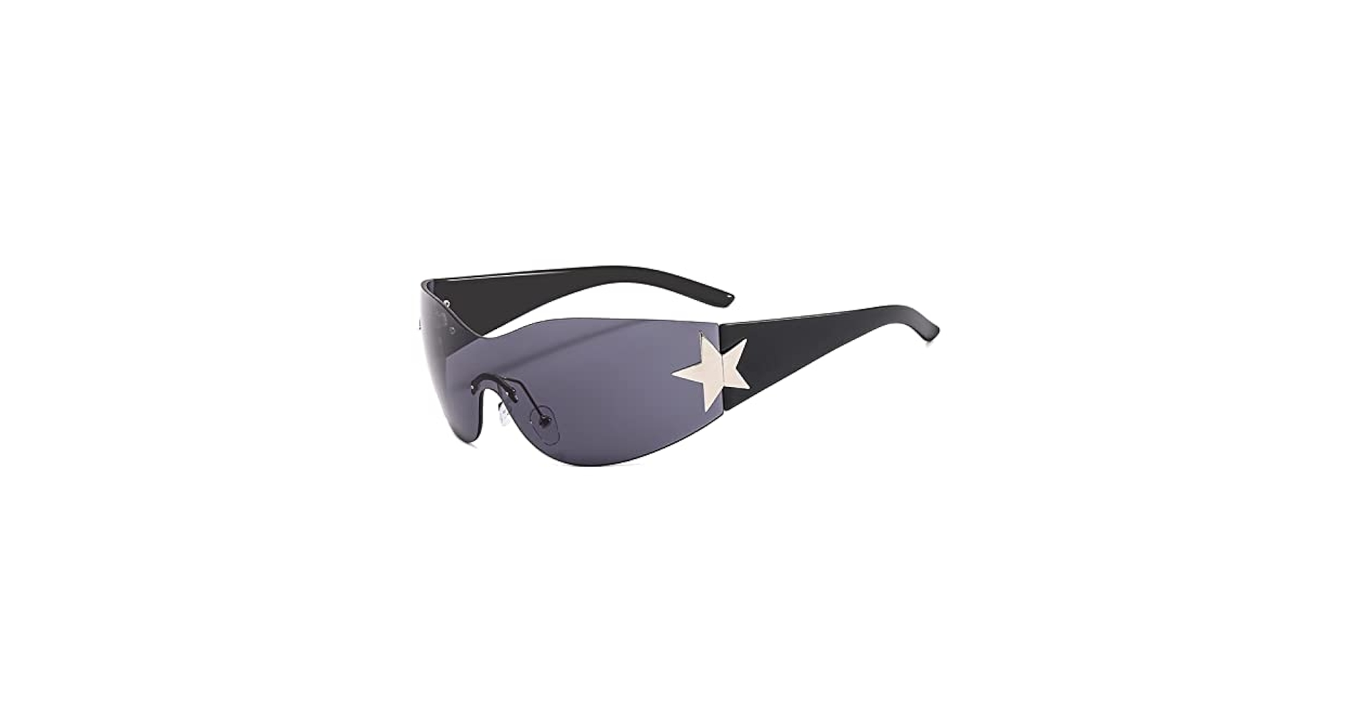 Y2K Sunglasses for Women and Men, 2000s Trendy Retro Sunglasses Plus Size  UV400 Protection Rimless Y2K Sunglasses One Piece Fashion Wrap Around  Sunglasses : Amazon.de: Fashion