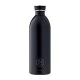 Farbe: schwarz 24Bottles Urban Trinkflasche Unisex - Erwachsene, Schwarz, 500 ml