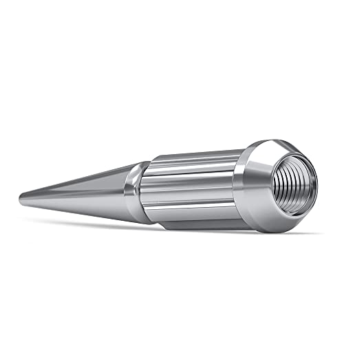 Image of White Knight 3810XL-25AM Chrome 9 /16 inch-18 1-Pc Spline Spike Lug Nut Set with Extra Spline Spike, 25 Pack