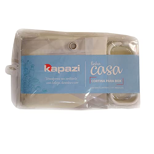 Cortina de Box Banheiro 1,80 x 1,80m em PVA Triângulo Kapazi