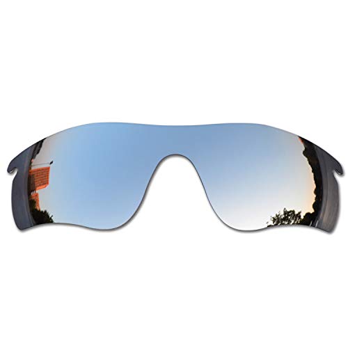 SOODASE Pour Oakley Radarlock Path Des lunettes de soleil Argenté Verres de remplacement polarisés