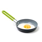 GreenPan Mini Ceramic Non-Stick Round Egg Pan, grey,5 '' - CW001359-017