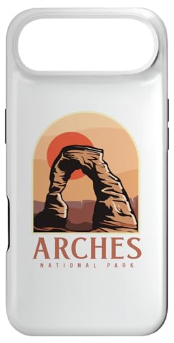 Utah Vintage Retro Hiking Camping Arches National Park �X�}�z�P�[�X iPhone Air �p