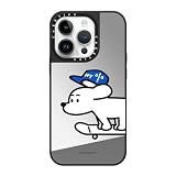CASETiFY ミラー iPhone 14 Pro ケース [1.5mからの落下試験をクリア/MagSafe に対応] - Skater JOHN (Standard) - シルバー (ブラックバンパー)