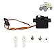 lvifloae RC 5G Servo -Kunststoff -Mikro -RC -Lenkungsgetriebe Leichte Schnellreaktion Niedriges Rauschen für axiale SCX24 90081 AXI00001 AXI0000 1/24 RC CAR Schwarz 30x23x11mmmm
