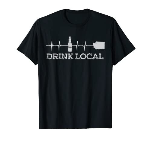 T-shirt da bere birra locale Washington Craft Beer Maglietta