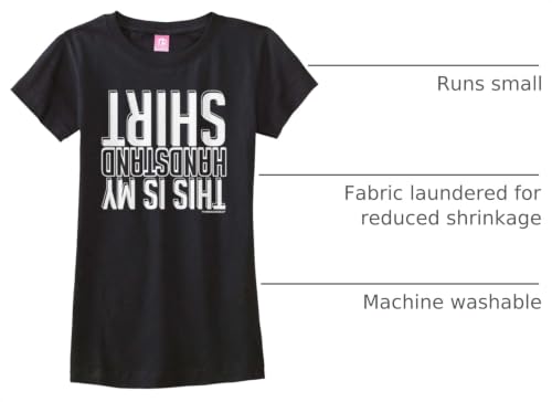 Image of Threadrock Big Girls' This is My Handstand Shirt Fitted T-Shirt