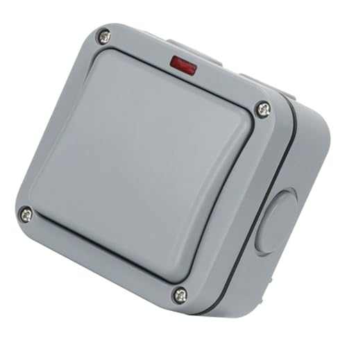 Interrupteur mural extérieur étanche IP65 20A en ABS résistant pour éclairage
