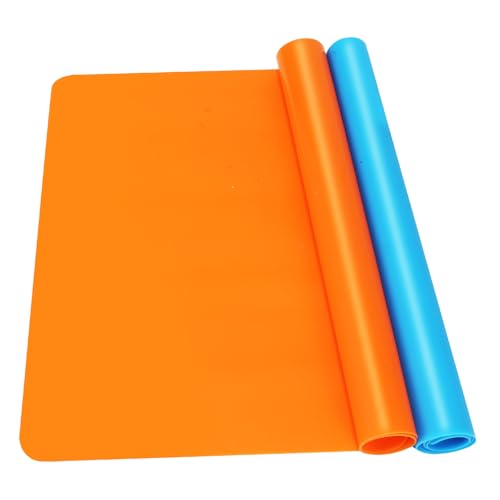 2Pack Silicone Mats Premium Silicone Mat for Crafts 15.7 x11.8 Playdough Mat Silicone Sheet for Crafts Liquid Resin Jewelry Casting Molds Mat Nonstick & Nonslip Table Protector by YUIOASE