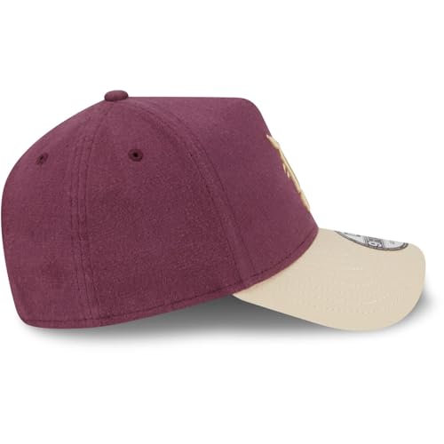 New Era A-Frame 9Forty Cap Moleskin Detroit Tigers Maroon