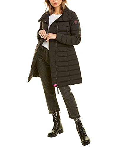 Veste longue Rossignol Stretch pour femme, doudoune noire