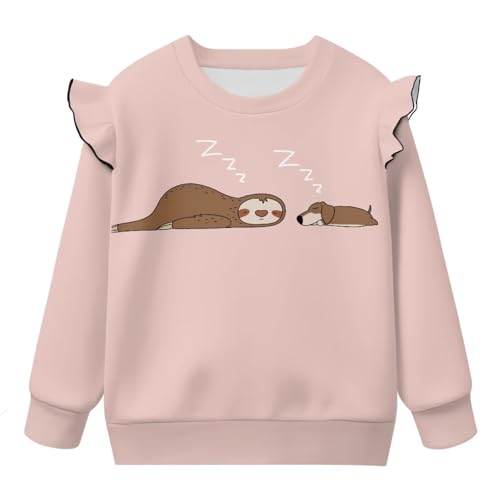 Cute Animal Sweatshirt Toddler Trendy Crew Neck Pullover Long Sleeve Hoodie Cute Tops for Pre-K Age 1-8 Years2
