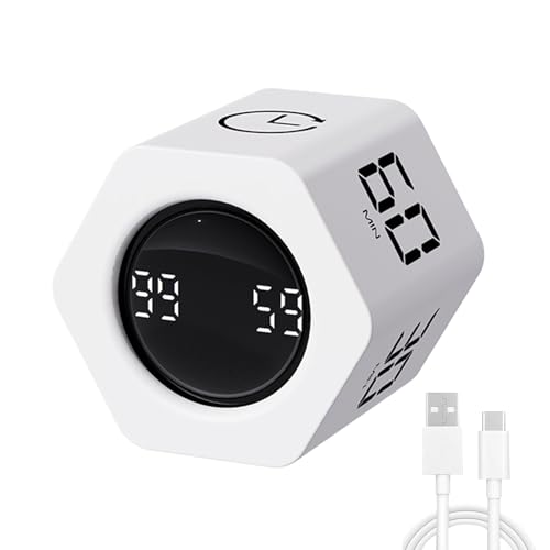 Minuteur Pomodoro LUCKY TIME cube hexagonal pour cuisine et étude - 2