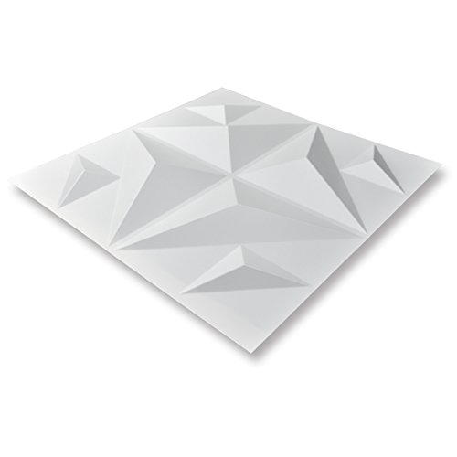 Image of Art3d Decorative 3D Wall Panel, 32 Sq.FT PVC Interior Wall Decor for Living Room, Bedroom, Lobby, Office, Shopping Mall, White
