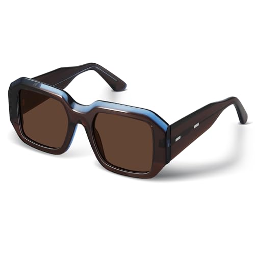 Oversized Polarized Sunglasses Womens Trendy Square Sunglasses for Women Sun Glasses UV400 Protection