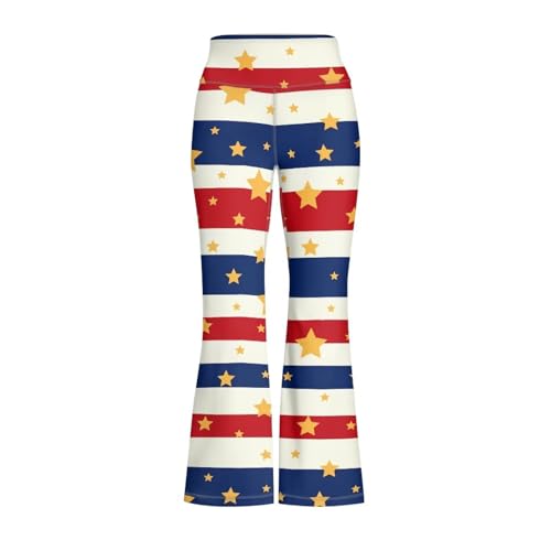 Image of Girls Flare Leggings 5-14T Cute Bell Bottoms for Girl Yoga Pants for Gym