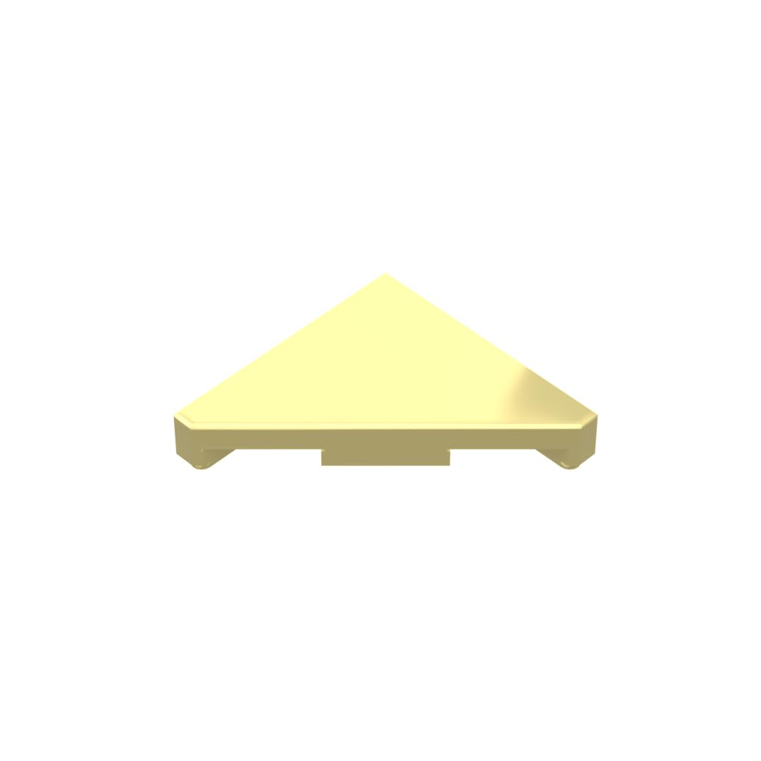 Ornaments 2X2 Triangle Light Panel 50PCS Compatible with Lego 35787 GDS-90492 Classic Bulk Toy MOC Color:Chrome Gold