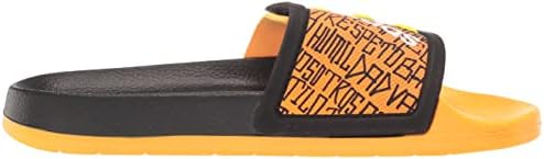 adidas Unisex Adilette Slide Sandal, Core Black/Bright Yellow/Solar Gold, 13 US Women | Image 4