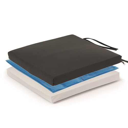 Proactive Medical Protekt Bariatric Gel Wheelchair Cushion with Straps - 22