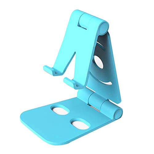 NXACETN Soporte Universal para Teléfono Móvil Soporte De Mesa De Escritorio Plegable Portátil Azul Cover