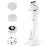 Beautifive Rechargeable Facial Cleansing Brush, Waterproof Facial Cleanser Brush Electric with 3...