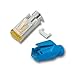 Produktbild EFB-elektronik Hirose RJ45-Stecker tM31 Blau, 10 ST., 3-teilig, Kat. 6a