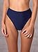 RELLECIGA Women's Navy Blue High Cut High Waisted Bikini Bottom Size Large