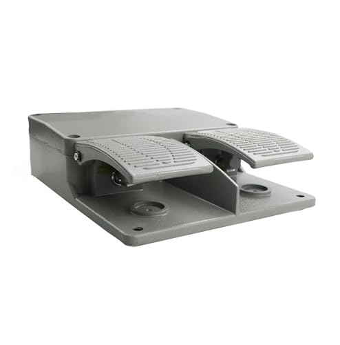 Interruptor de pie YDT1-16 resistente en aluminio fundido gris 5