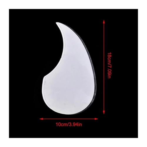 Pickguard transparent pour guitare acoustique de haute qualité en forme de goutte d'eau durable