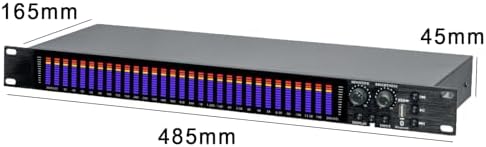 31-Band Stereo Graphic Equalizer with Squelch Function, Bass Midrange Treble Control, Coaxial and Fiber Optic Inputs