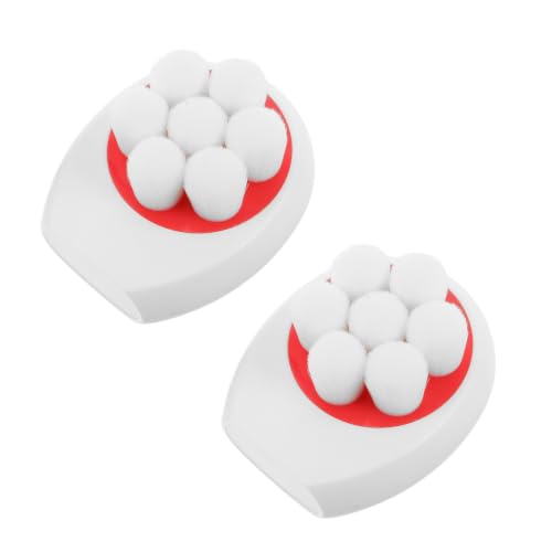 Cepillo de limpieza facial de silicona PLAFOPE con diseño vertical y doble cara de mango corto