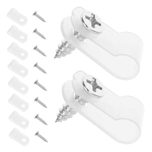 Balacoo Rope Light Clips for Outdoor String Lights 100 Pcs Cable Clips 1/4 Stainless Steel Screws for Wire Management