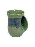 Clay in Motion Right Handed Handwarmer Mug (mountain meadow)