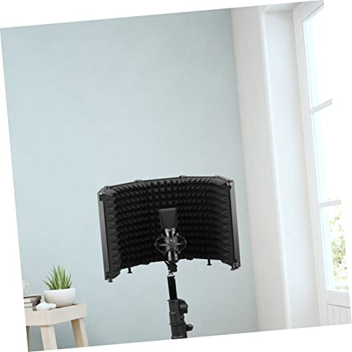 Filtre anti-pop microphone pliable trois panneaux pour isolation sonore
