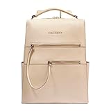 Piquadro Mochila mujer para portátil 14' Mujer cuero beige