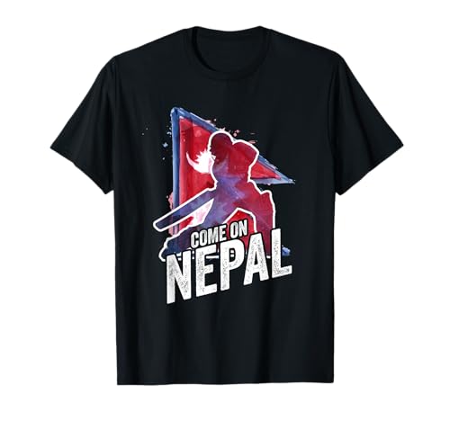 Nepal Cricket Jersey 2024 Nepali Flag Supporter Cricket Fan T-Shirt