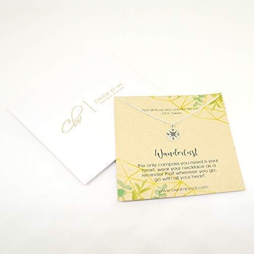 Wanderlust Compass Necklace for Graduation – Sterling Silver Meaningful Travel Gift for Her, Dainty Adventure Jewelry 18'' Length - Image 3