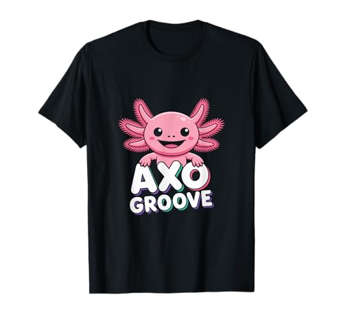 AXO Groove - Simpatico Design Axolotl Kawaii Maglietta