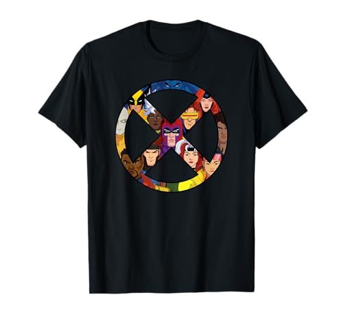 Image of Marvel Studios X-Men ’97 Animated Series X-Circle Logo Team T-Shirt