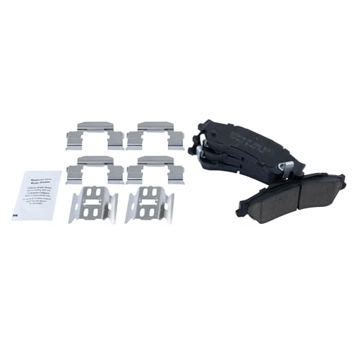 Image of TRQ Rear Brake Pad and Rotor Set Ceramic Vented Rotors
