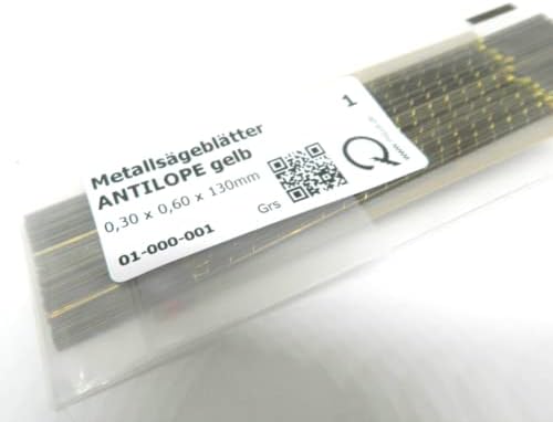Antilope Jewelers Saw Blades #1 Jewelry Making Pack of 144 pcs. Made in Germany