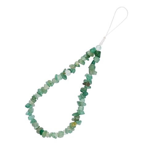 LEGENTLISUR Pulsera para teléfono móvil con piedras preciosas naturales y perlas para teléfono móvil, manos libres, para llavero, accesorios para colgar teléfonos móviles, Piedras preci