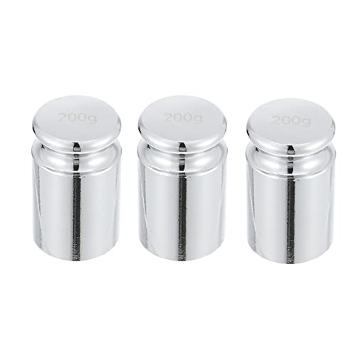 PartyKindom 3pcs Plated Calibration Weights for Accurate Scale Balancing for Labs Schools and Educational Use Precision Teaching Weights