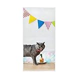 geburtstagstorte kinder katze Personalisiertes, einseitig bedrucktes Handtuch, leicht, atmungsaktiv, schweißabsorbierend, beruhigend. Verblasst nicht, ist nicht vliesartig, weich und hautfreundlich und bequem zu tragen. Geeignet für Turnhallen, Sportplätze, Schwimmbäder und verschiedene Gelegenheiten beim Laufen